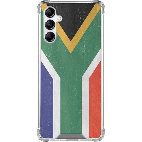 South Africa Flag Distressed Gabb Phone 4 Clear Case